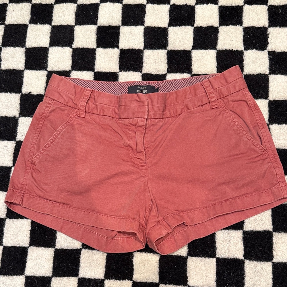 J. Crew Dusty Rose Chino Shorts
